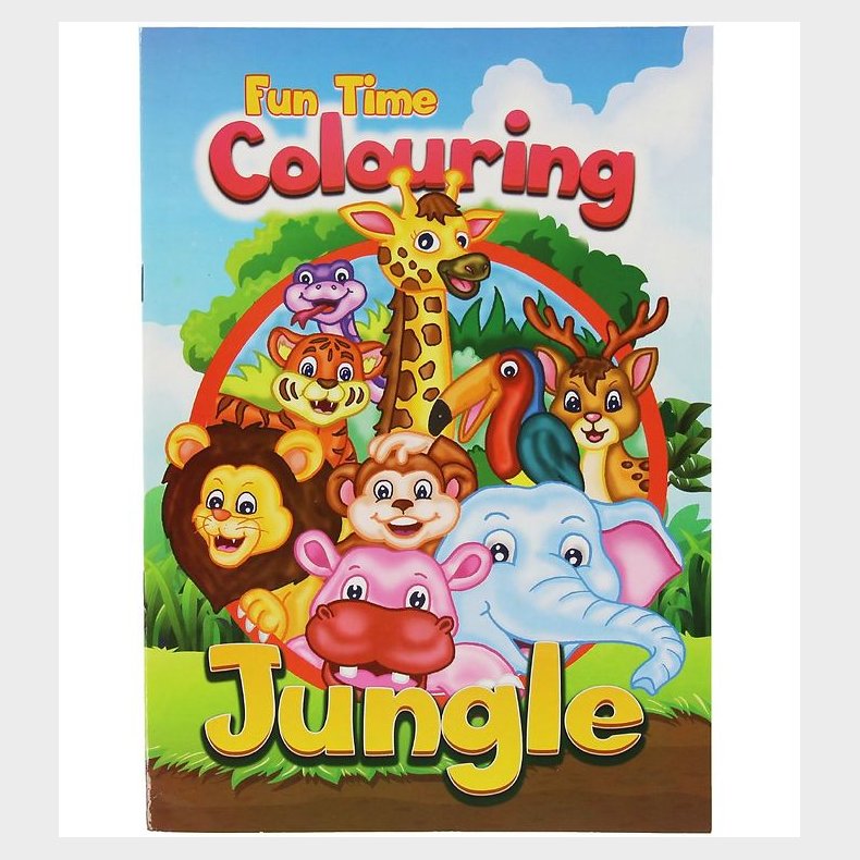 Malebog - Fun Time Colouring Jungle - 16 Sider