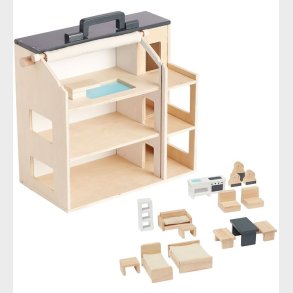 Kids Concept Dukkehus - Tr - 34x39x19 cm - Aiden