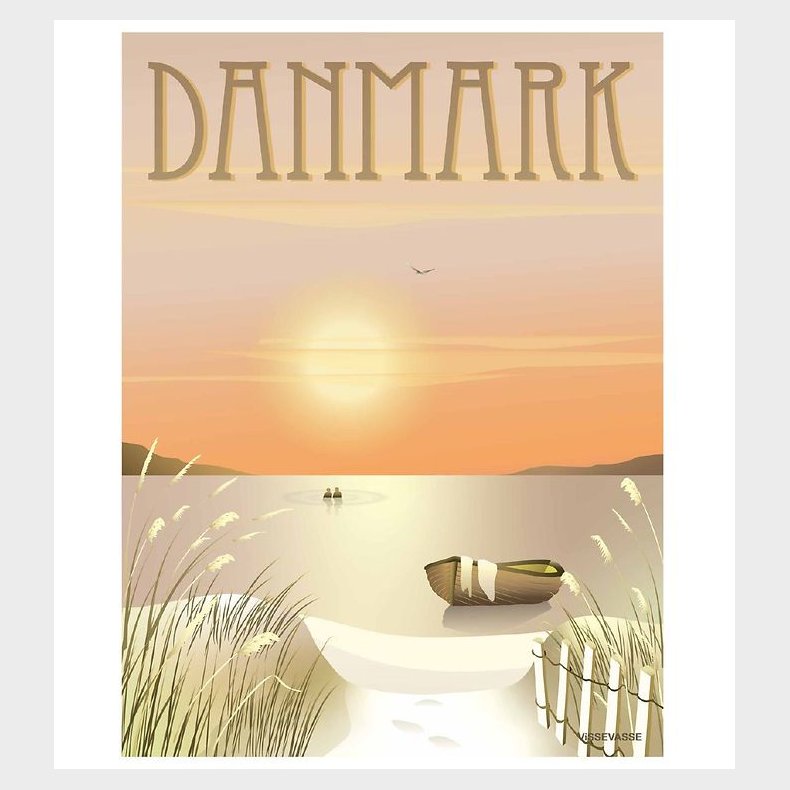 Vissevasse Plakat - 30x40 - Danmark - Klitterne