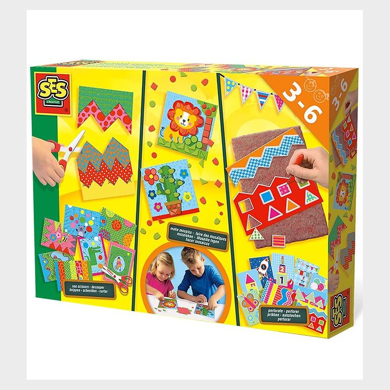 SES Creative - Jeg lrer at klippe, lgge mosaik og perforere