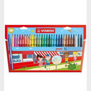 Stabilo Tuscher - Power - 30 stk. - Multifarvet