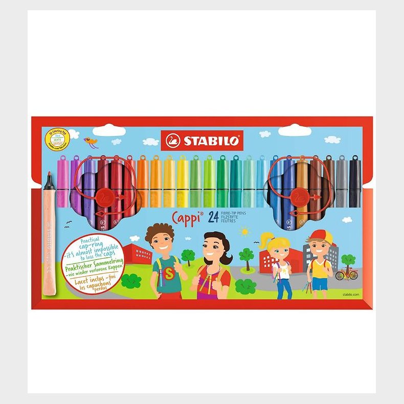 Stabilo Tuscher - Cappi - 24 stk. - Multifarvet