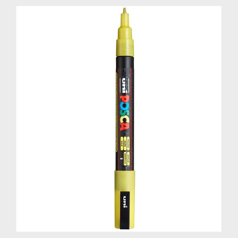 Posca Tusch - PC-3ML - Gul m. Glimmer