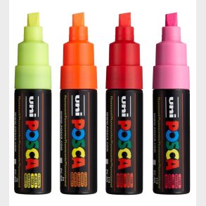 Posca Tuscher - PC-8K - 4 stk. - Neon