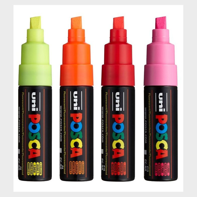 Posca Tuscher - PC-8K - 4 stk. - Neon