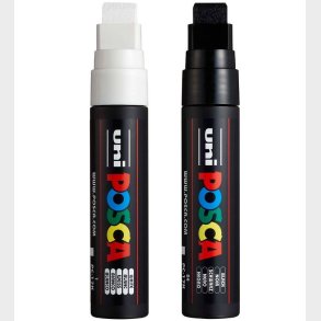 Posca Tuscher - PC-17K - 2 stk. - Sort/Hvid