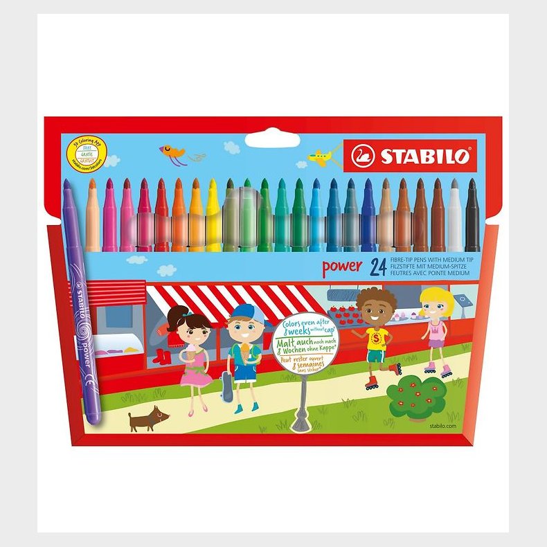 Stabilo Tuscher - Power - 24 stk. - Multifarvet
