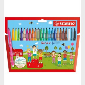 Stabilo Tuscher - Trio A-Z - 24 stk. - Multifarvet