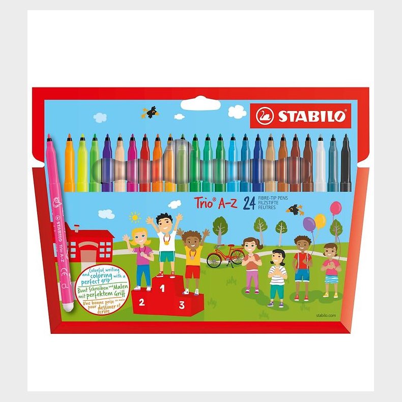 Stabilo Tuscher - Trio A-Z - 24 stk. - Multifarvet
