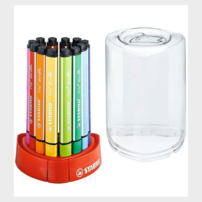 Stabilo Tuscher - Trio Scribbi - 12 stk. - Multifarvet