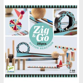 Djeco Kuglebane - 28 dele - Zig & Go - Tr
