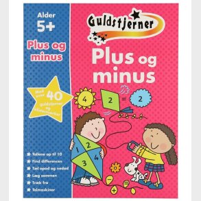 Karrusel Forlag Bog - Guldstjerner - Plus Og Minus - Dansk