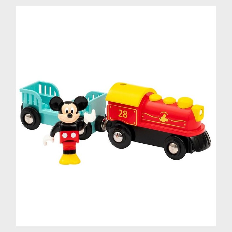 BRIO Tog m. Mickey Mouse - 17,9 cm - 3 Dele- Batteridrevet 32265