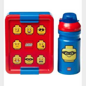 LEGO Storage Madkasse/Drikkedunk - Iconic - Bl/Rd