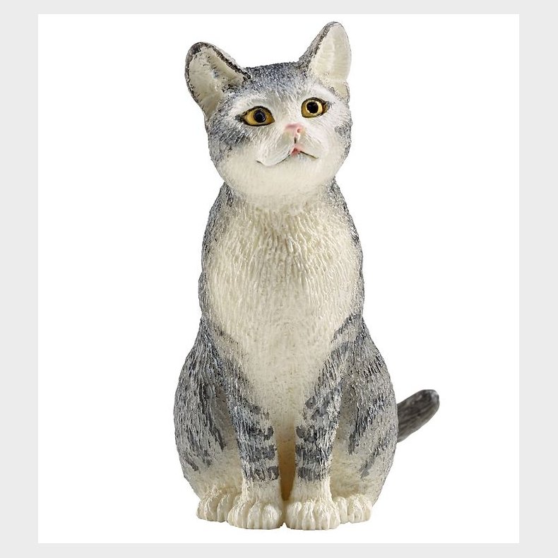 Schleich Dyr - Siddende Kat - H: 4,5 cm 13771