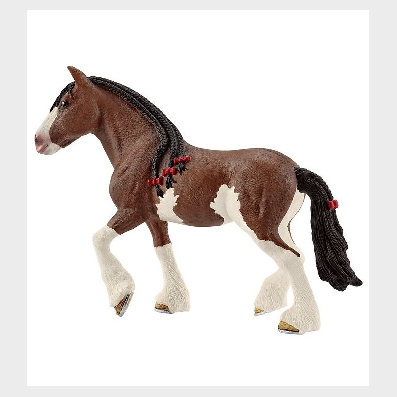 Schleich Dyr - 16,1 x 12 cm - Clydesdale Hoppe 13809