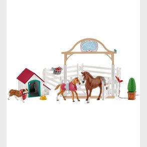 Schleich Horse Club - 64 cm - Hannahs Gstehest m. Hund 42458