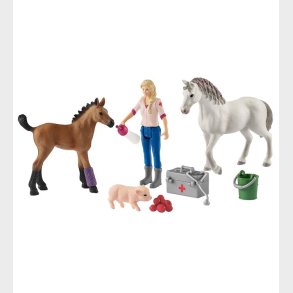 Schleich Farm World - 10 cm - Dyrlgebesg m. Heste 42486