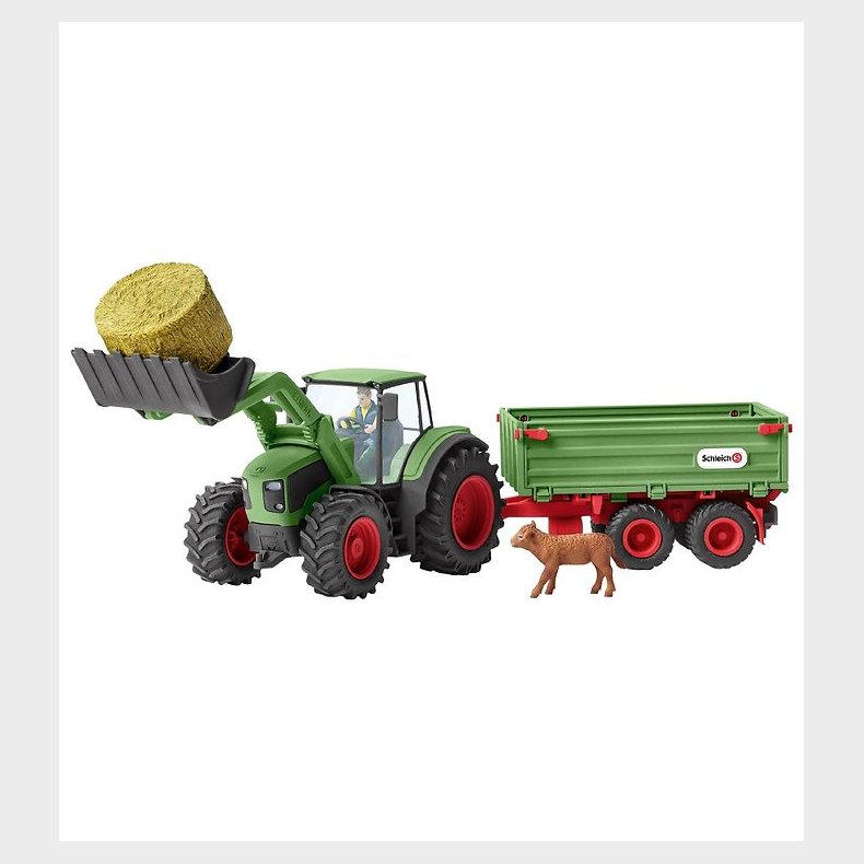Schleich Farm World - 60 x 15 cm - Traktor m. Anhnger 42379