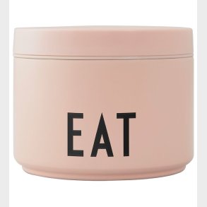 Design Letters Madkasse m. Ske - Thermo Lunch Box Small - Nude