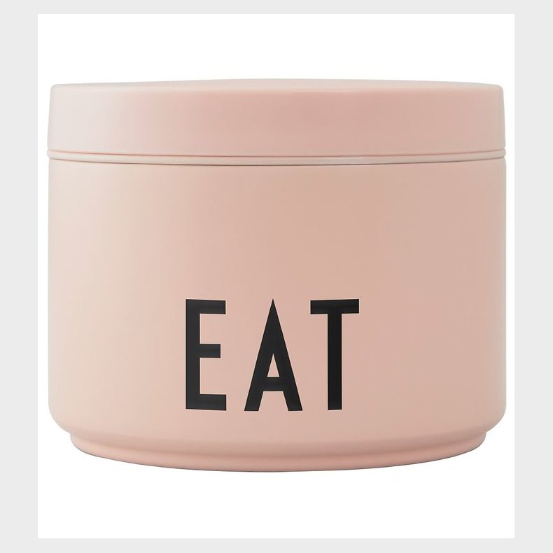 Design Letters Madkasse m. Ske - Thermo Lunch Box Small - Nude