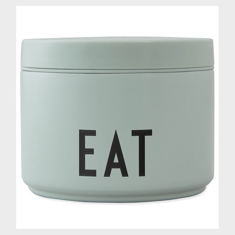 Design Letters Madkasse m. Ske - Thermo Lunch Box Small - Grn