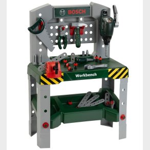 Bosch Mini Arbejdsbnk - Legetj - 76 cm - Mrkegrn/Slv