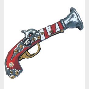 Liontouch Udkldning - Piratpistol - Rde Striber