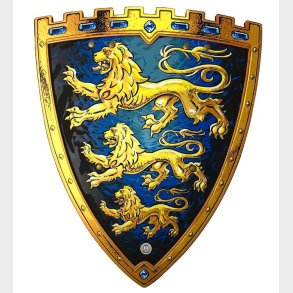 Liontouch Udkldning - Triple Lion Skjold - Bl