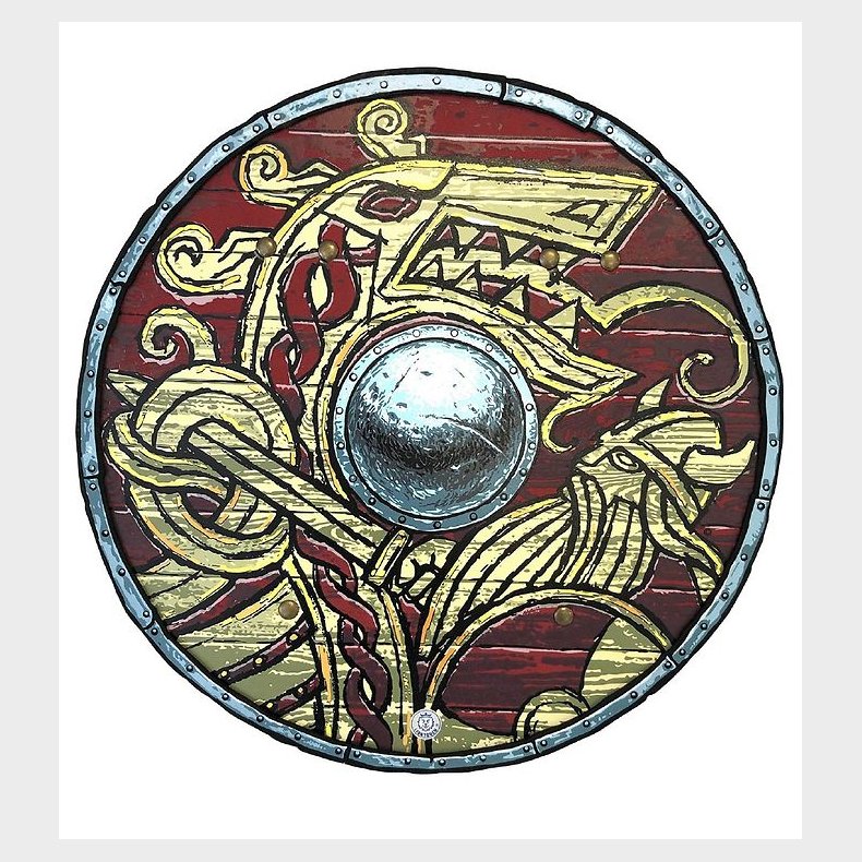 Liontouch Udkldning - Vikingeskjold - Rd