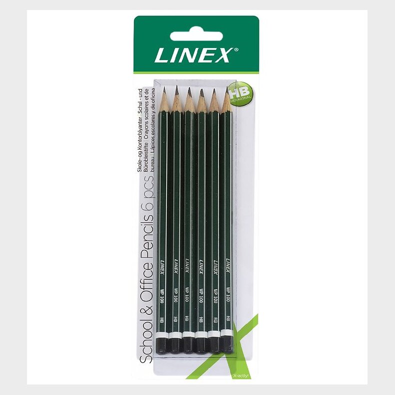 Linex Blyanter - 6-Pak - Grn