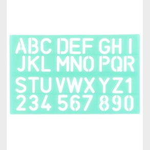 Linex Skriftskabelon - 30mm - Grn