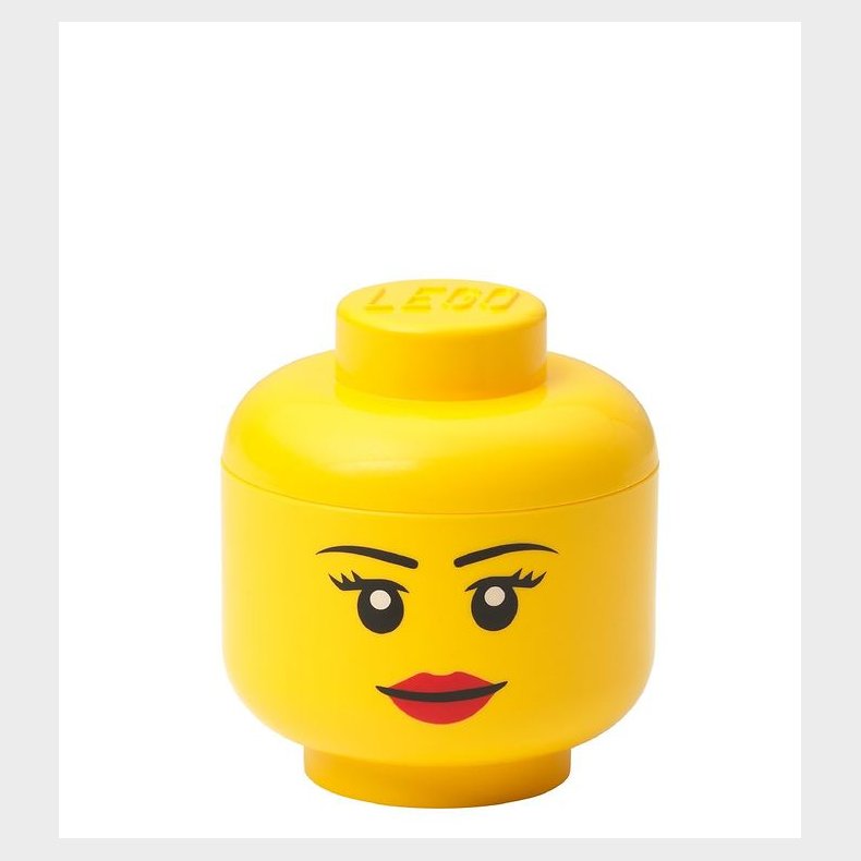 LEGO Storage Opbevaringsboks - Mini - Hoved - 12 cm - Pige