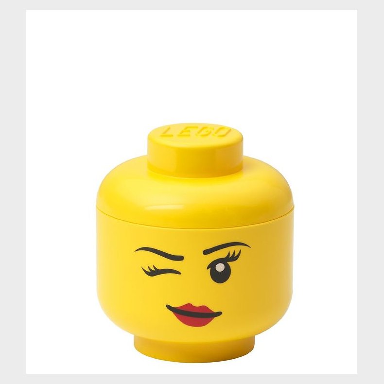 LEGO Storage Opbevaringsboks - Mini - Hoved - 12 cm - Blinke