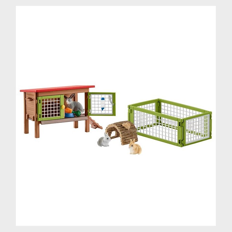 Schleich Farm World - 11,3 x 8,3 cm - Kaninbur 42420