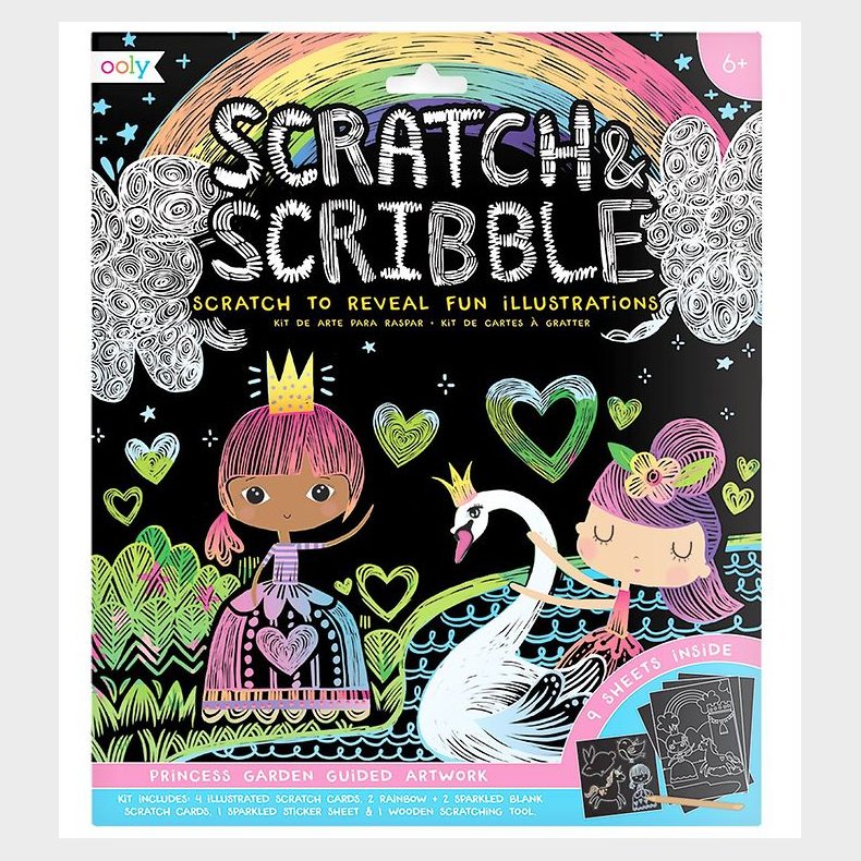 Ooly Scratch and Scribble St - Princess Garden