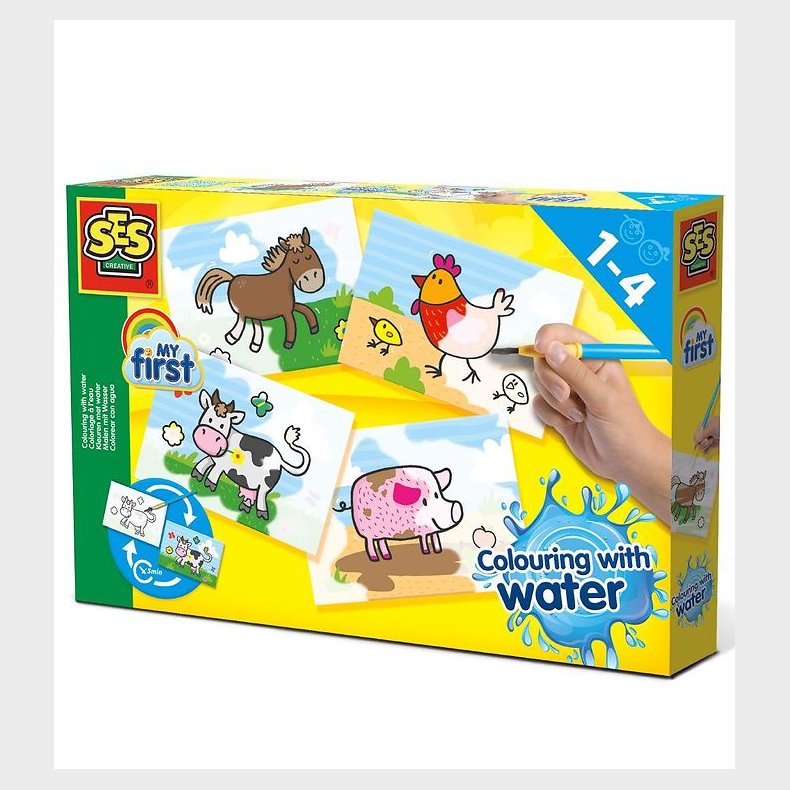 SES Creative Vandfarver - My First - Grdens Dyr
