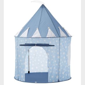 Kids Concept Legetelt - 100x130 cm - Bl m. Stjerner