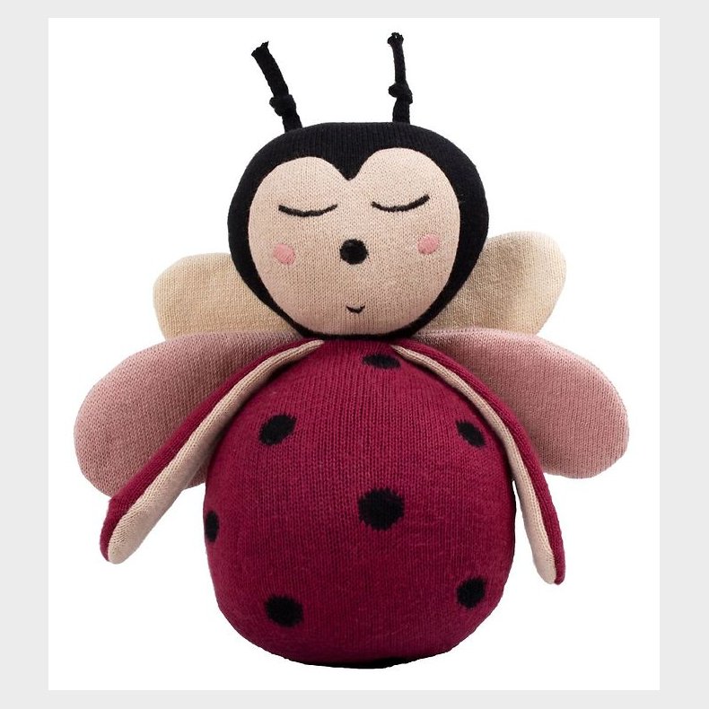 Filibabba Tumling - Lullu The Ladybug - 18x20 cm - Deeply Red