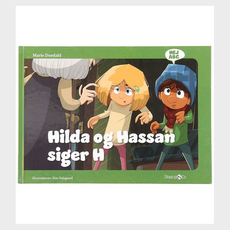 Bog - Hej ABC - Hilda og Hassan Siger H - Dansk Straarup &amp; Co