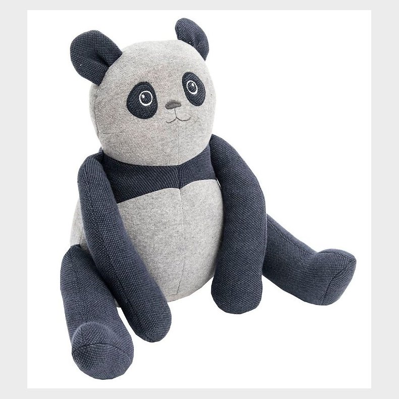 Smallstuff Barnevognspude - 40 cm - Panda - Denim