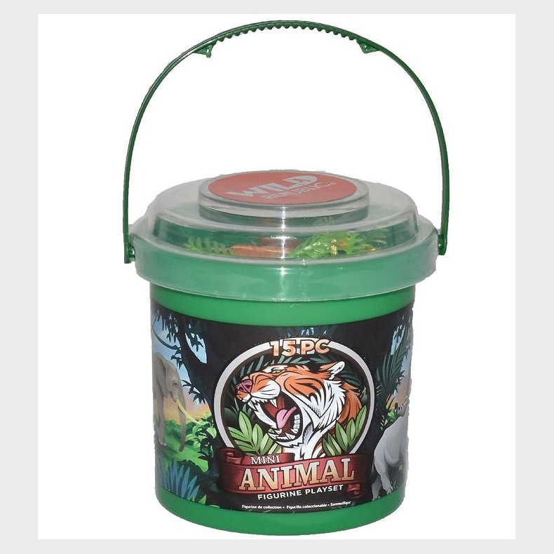 Wild Republic Spand m. Dyr - Mini - 15 stk. - Vilde Dyr
