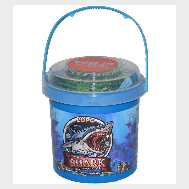 Wild Republic Spand m. Dyr - Mini - 20 stk. - Hajer