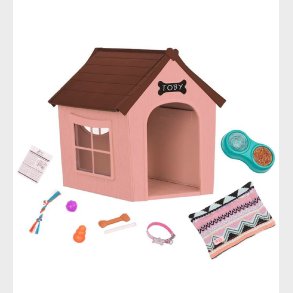 Our Generation Hundehus m. Tilbehr