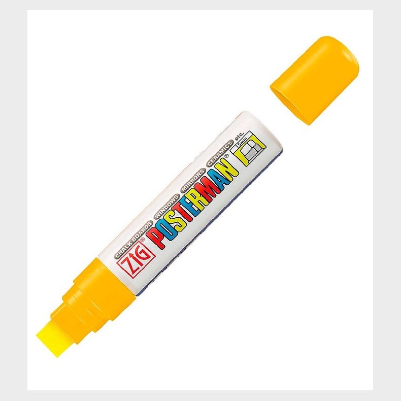 Zig Tusch - Vandfast - 15 mm - Gul