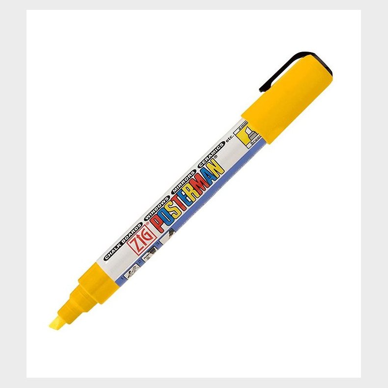 Zig Tusch - Vandfast - 6 mm - Gul