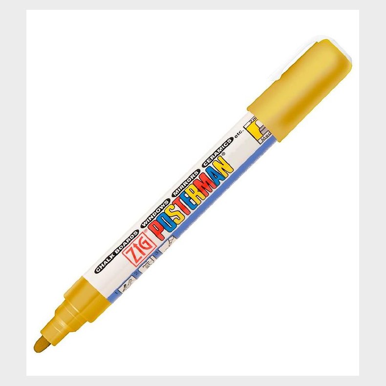 Zig Tusch - Vandfast - 2 mm - Guld