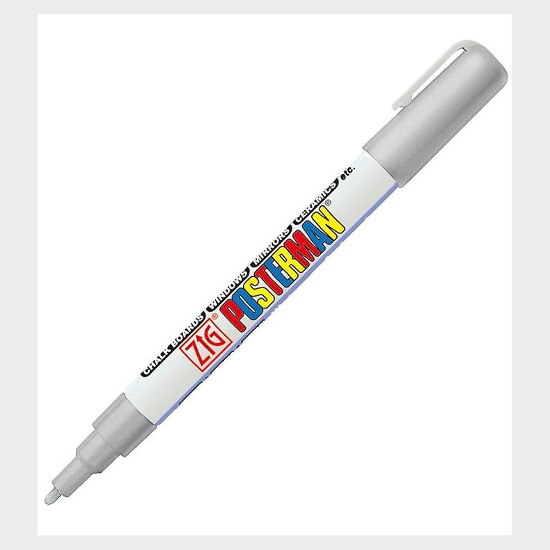 Zig Tusch - Vandfast - 1 mm - Slv