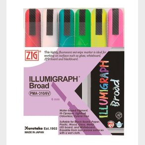 Zig Tuscher - Illumigraph - 6 mm - 6 stk