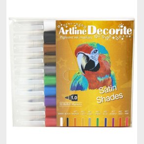 Artline Tuscher - Decorite - 10 stk. - Satin